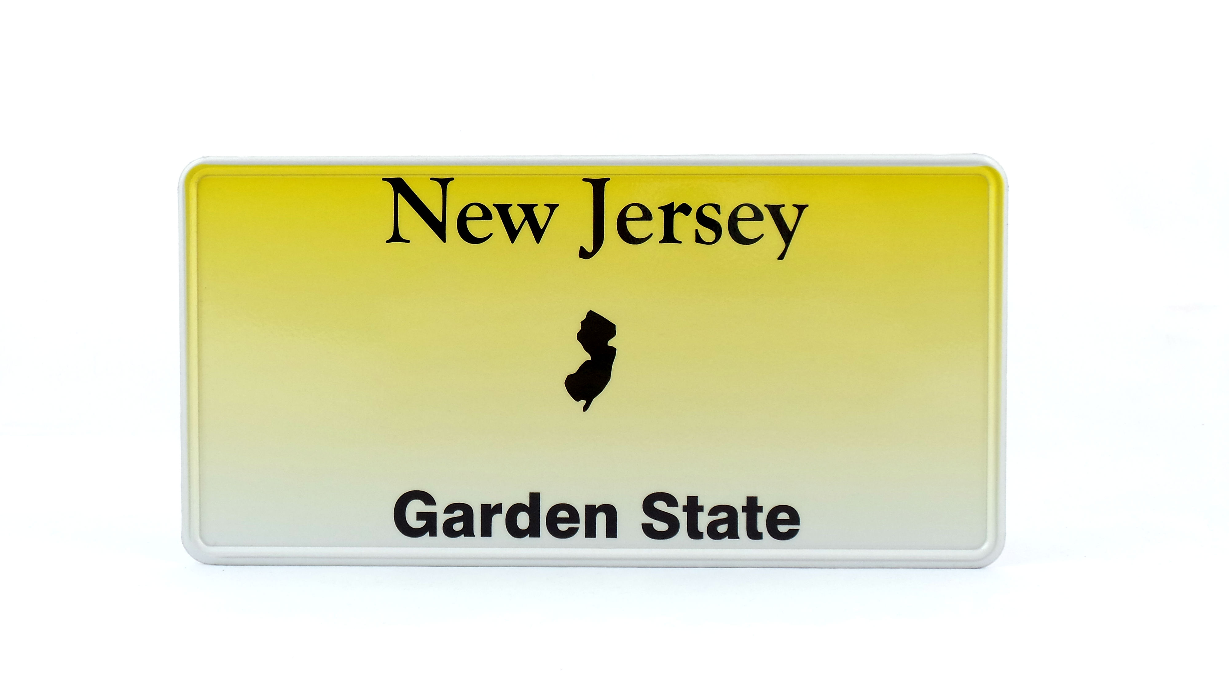 New Jersey US USA License Plate Number Plate Embossed Custom Border eBay